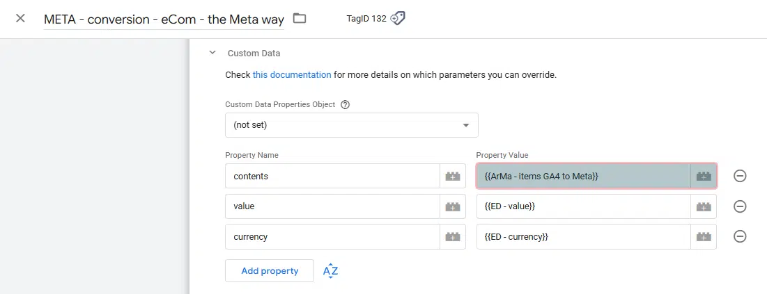 Array Map - add to FAds tag - 1.0.1