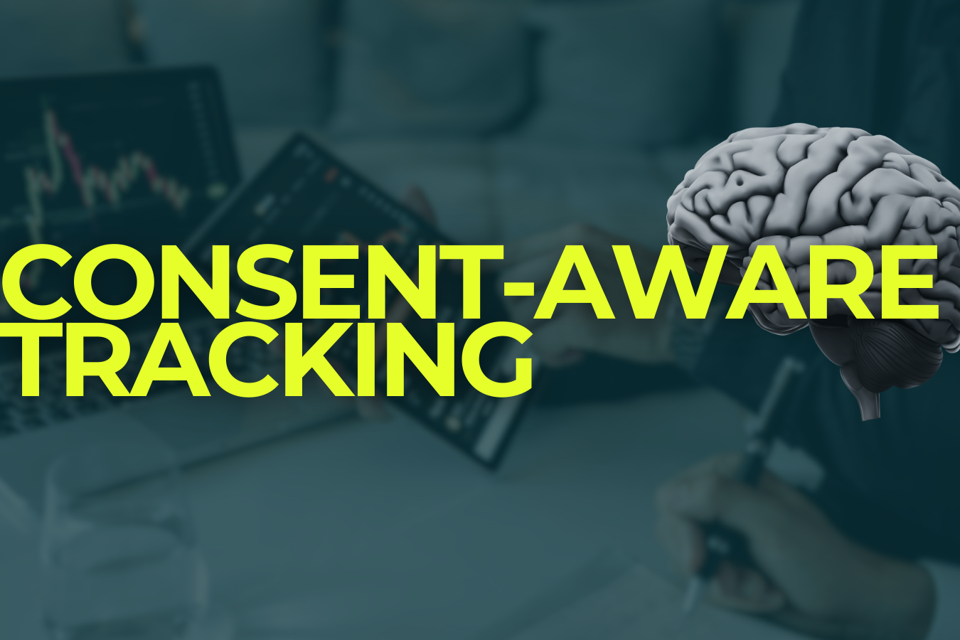 Diagram showing consent-aware tracking adapting data and server-side analytics